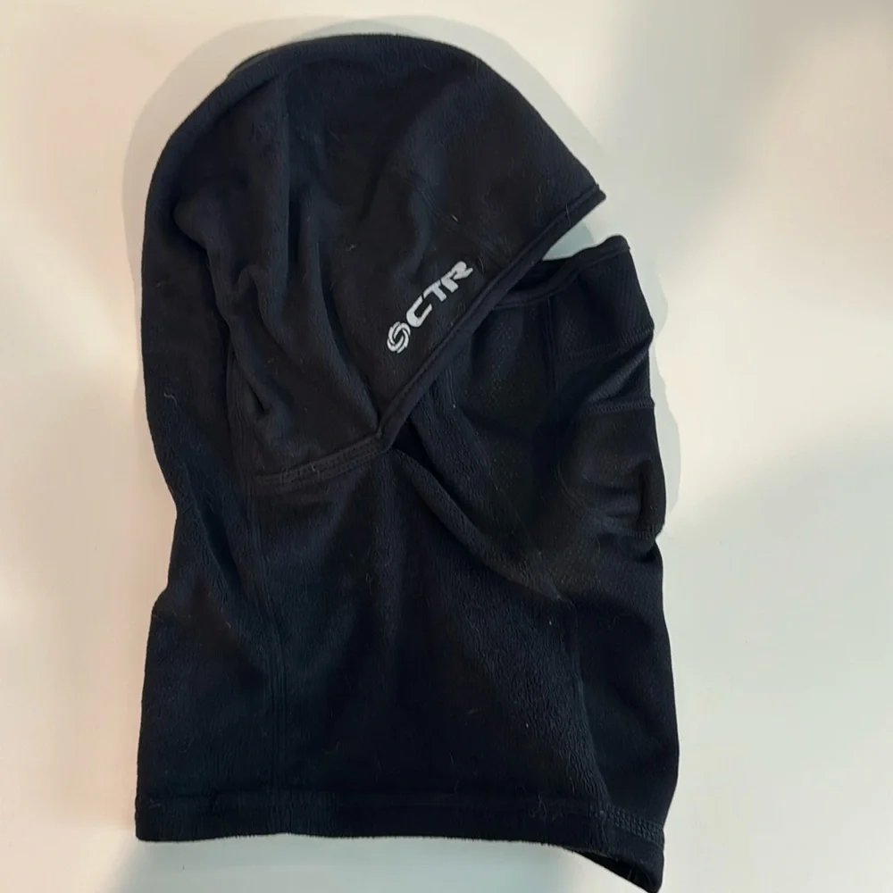Fleece ski mask with hood